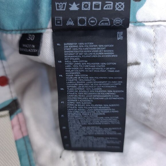 G-Star Mens Rovic Loose Cargo Shorts Size 30 Blue Floral Outdoor Streetwear Y2K - Picture 9 of 9